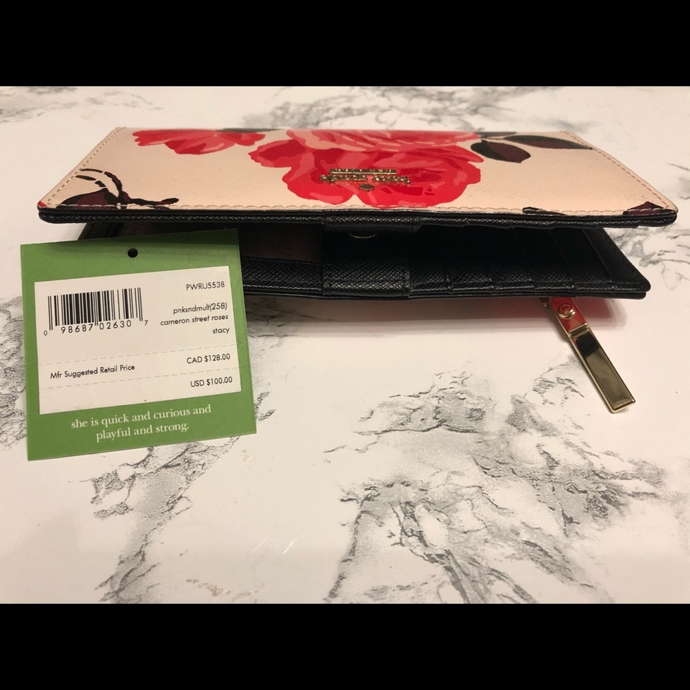 Kate spade Stacy wallet rose